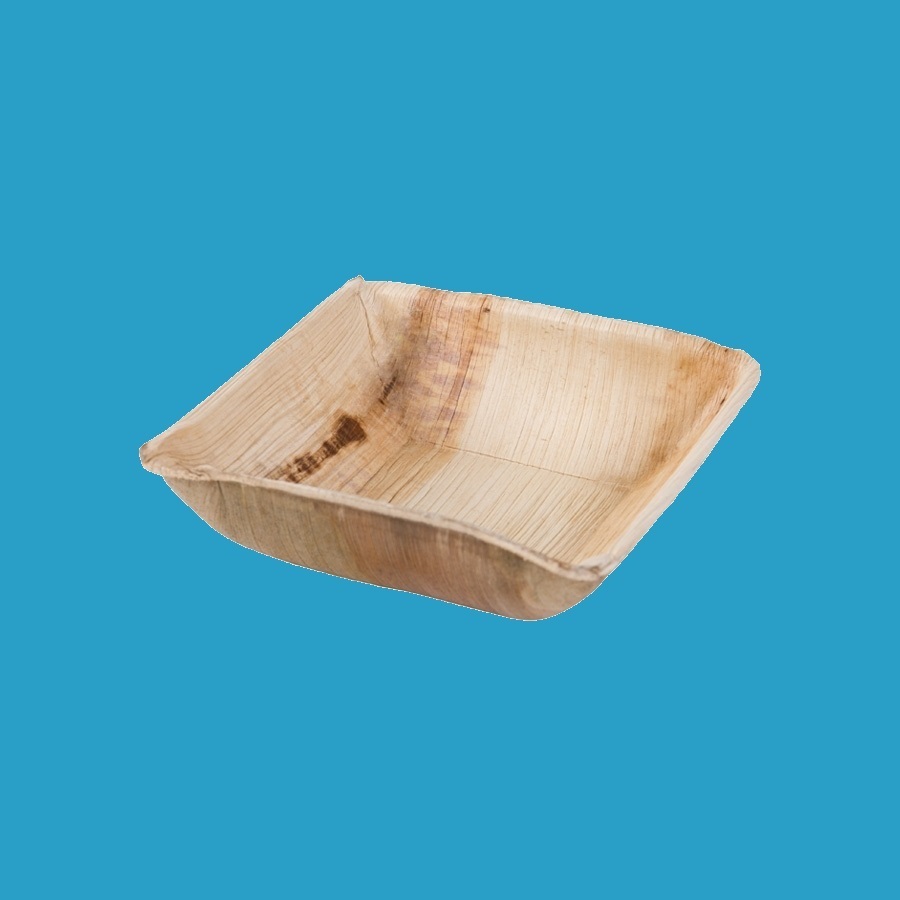 Bio Palmblatt Schalen eckig 380ml 13x13cm 40mm hoch 300St