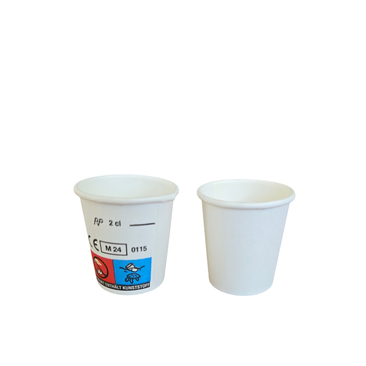 Schnapsbecher Shot Cup 2cl mit Eichstrich Papier/PE 1000St. 