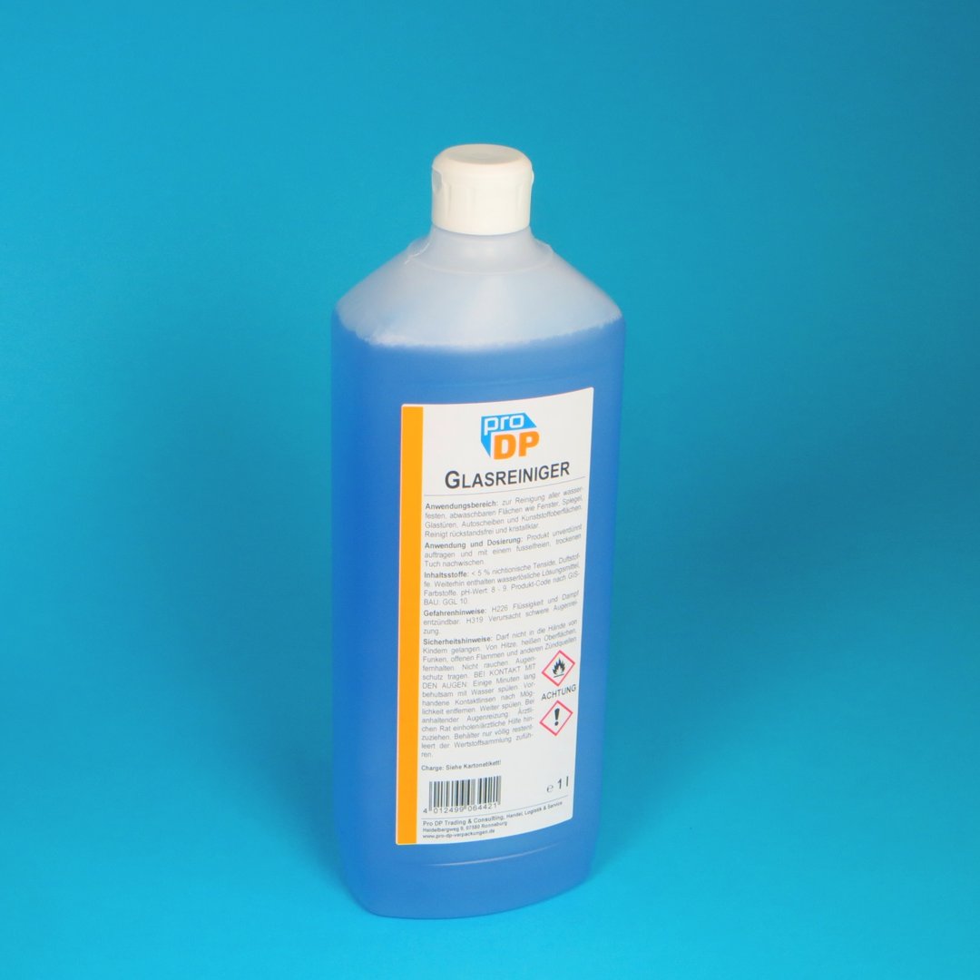 Pro DP Glasreiniger Fensterputz mit Fettlöser 13x 1l Flasche