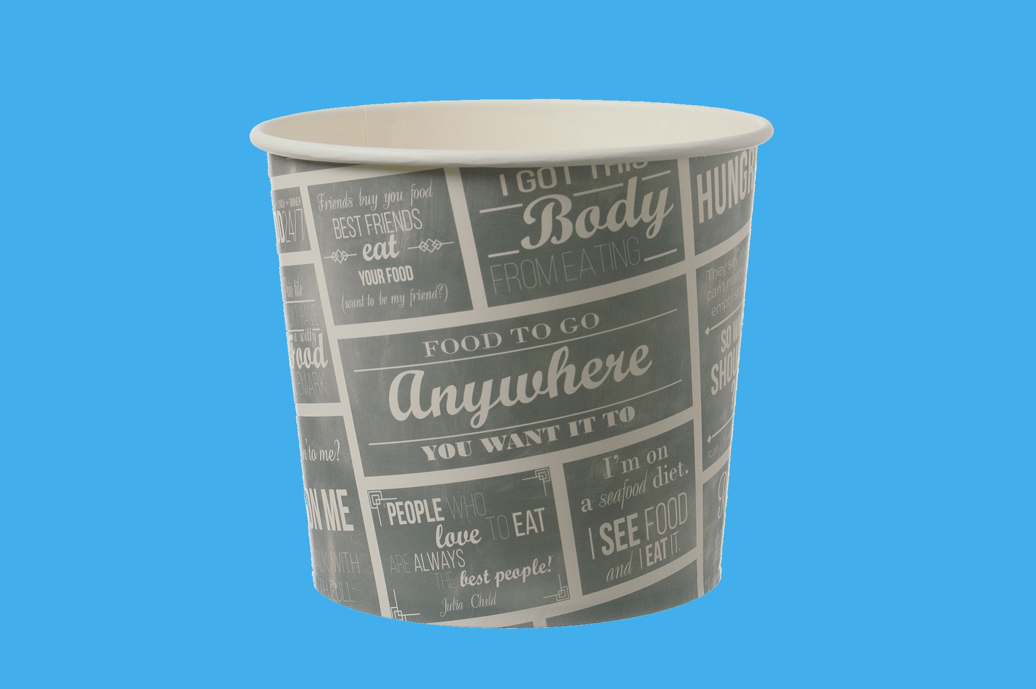Food Bucket 85oz 2150ml Ø18cm 16cm hoch 200St