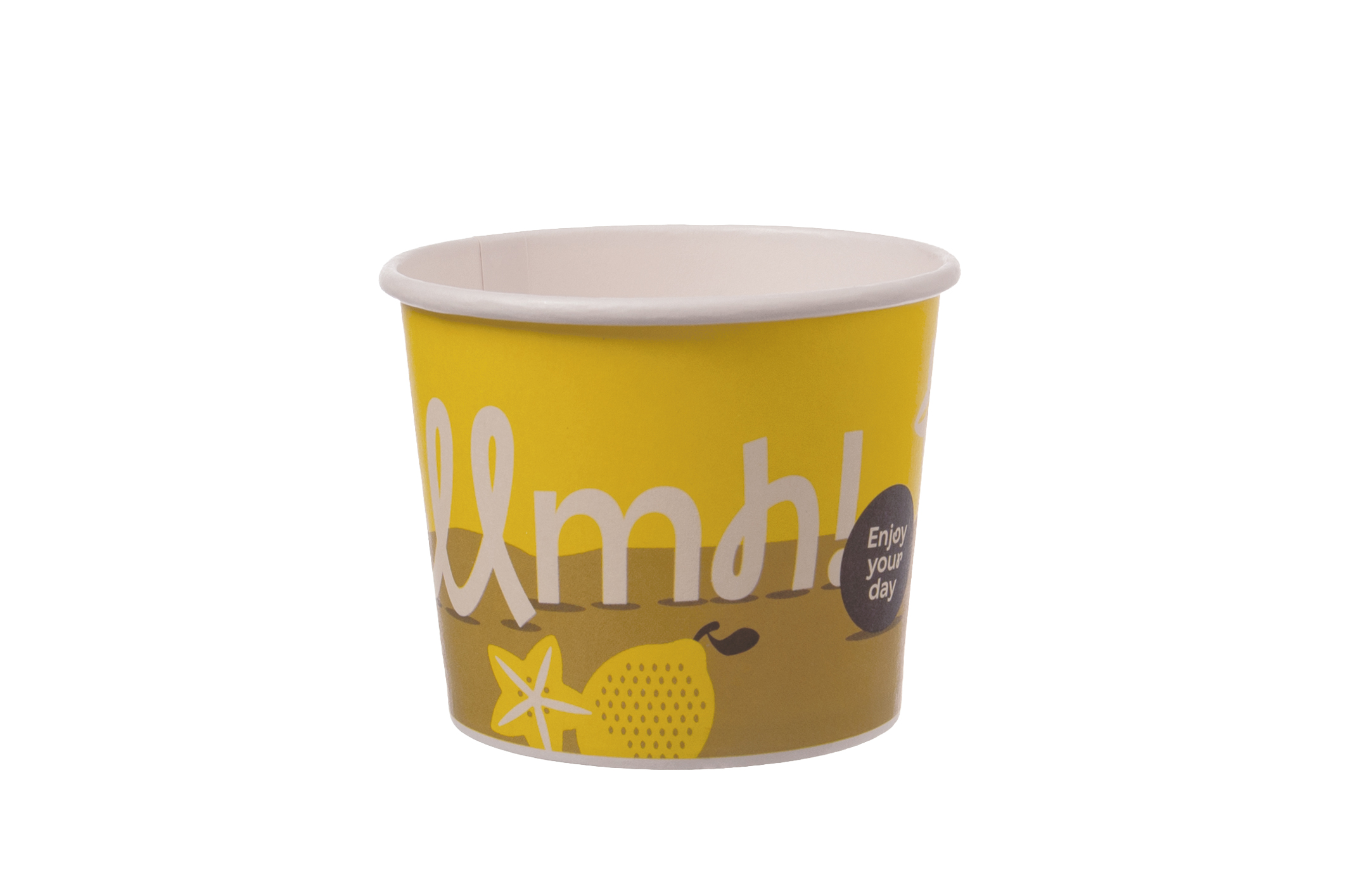 Eisbecher Papier/PE mit Neutralmotiv "Top Fruits" verschiedene Größen