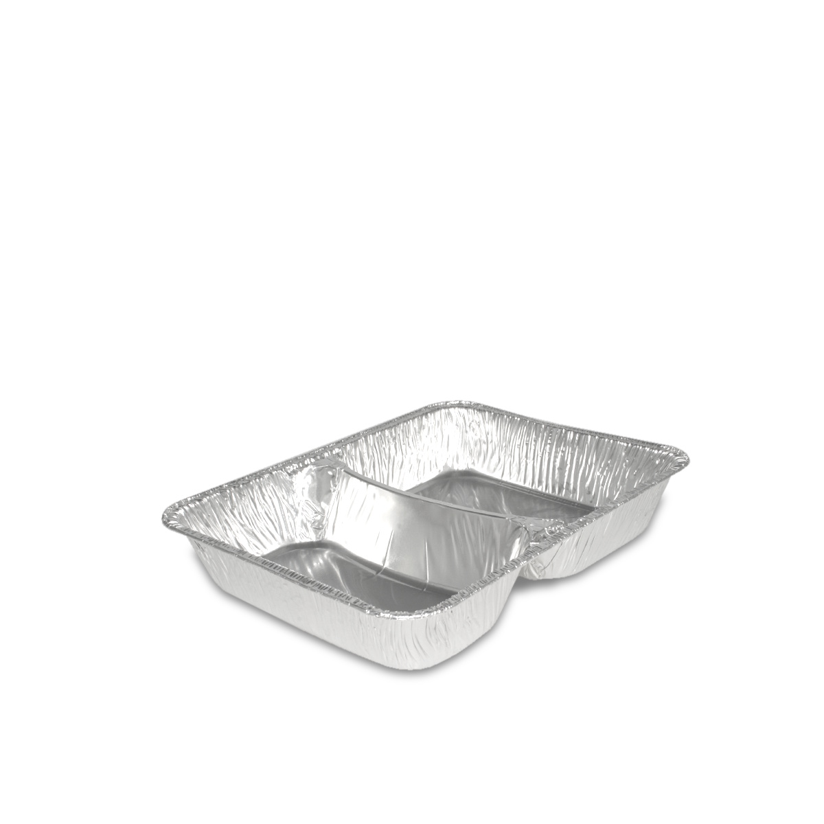 Alu Menüschalen 2-geteilt tief 227x177x39mm 63my 500St