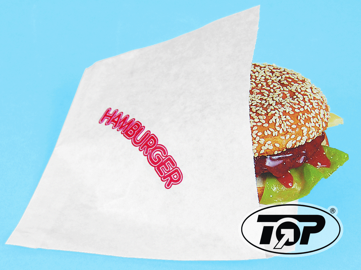 Hamburgertaschen 13x13cm Premium weiß Pergament fettdicht 2.000St