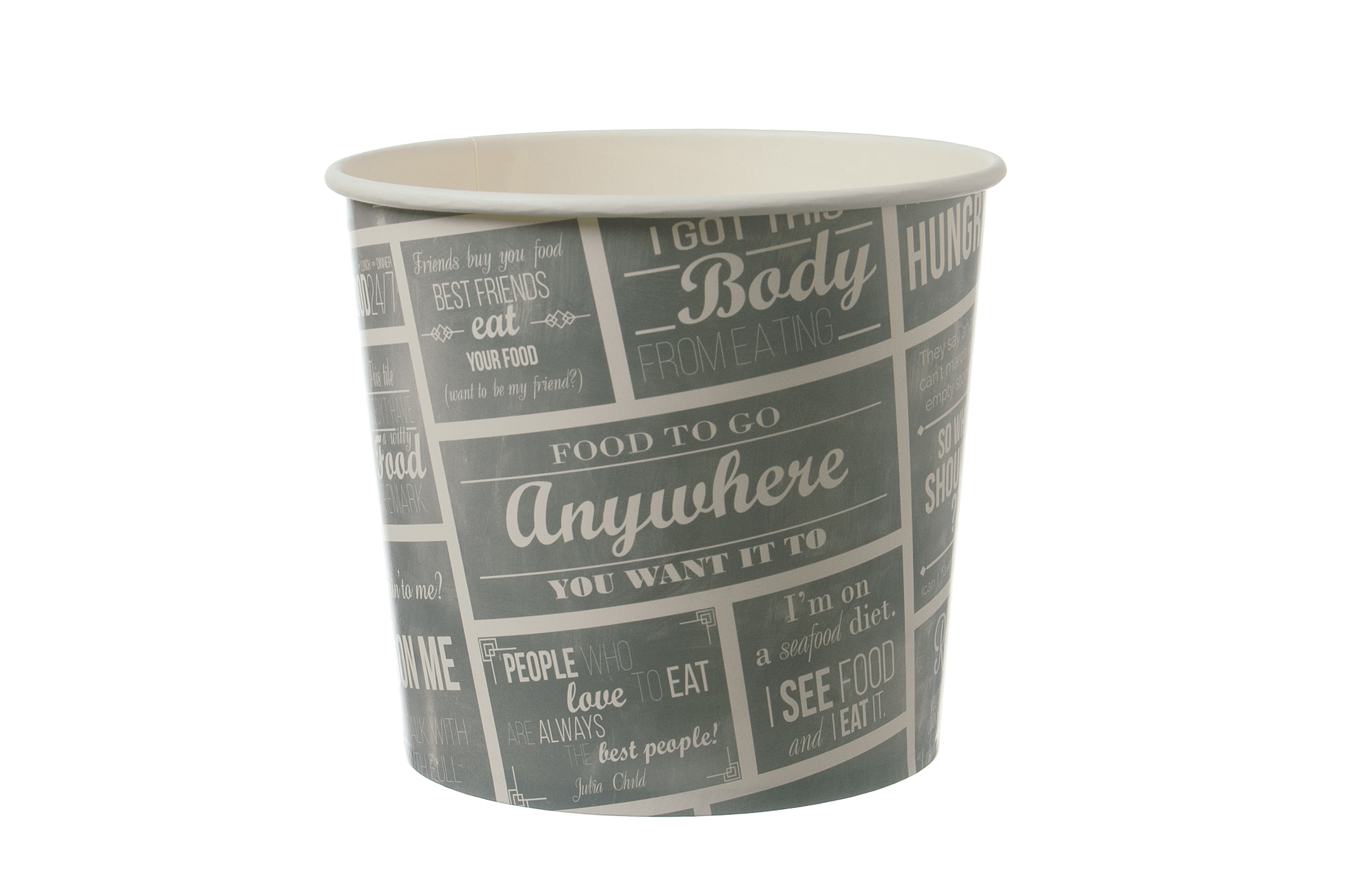 Food Bucket 85oz 2150ml Ø18cm 16cm hoch 200St