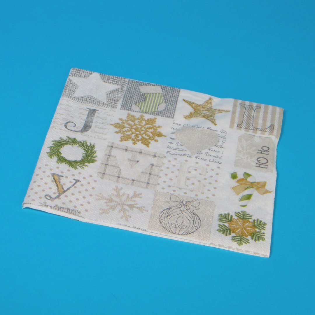 Tissue Servietten Weihnachten "Candy" 40x40cm 3lg 1/4 1200St