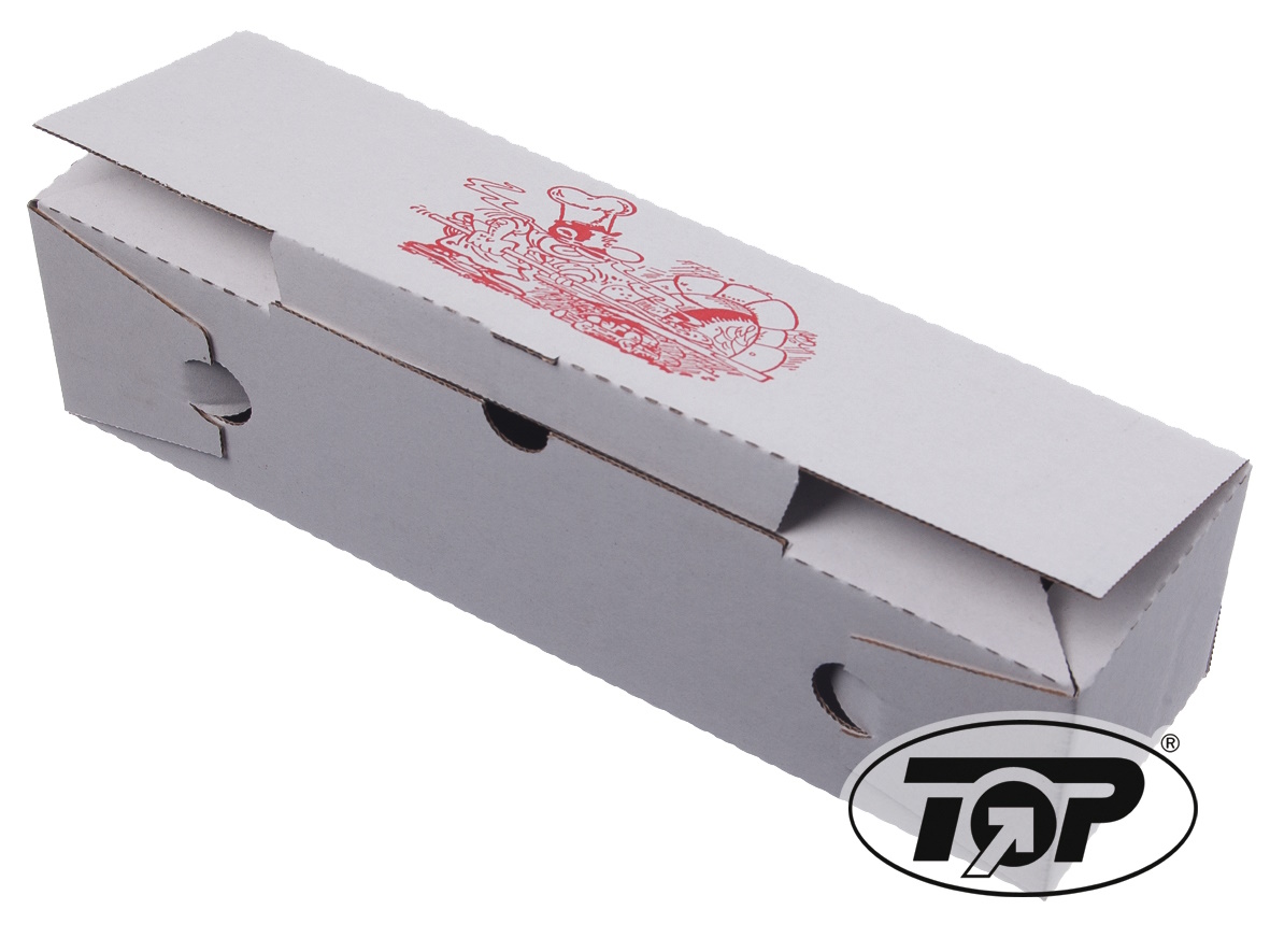 Pizza Rollo Boxen weiß mit Neutraldruck 7x8x28xm 200St.