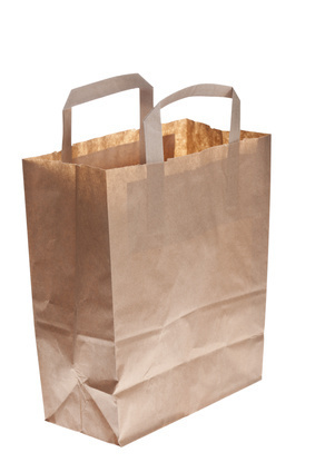 Papiertragetaschen Kraft braun 18+8x22cm 70g/m² 250St.