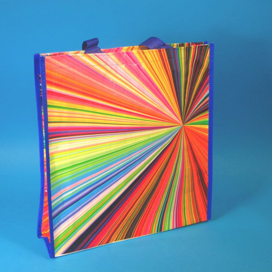 Mehrweg Tragetaschen PP Woven "Mikado" 38x10x40cm 100St