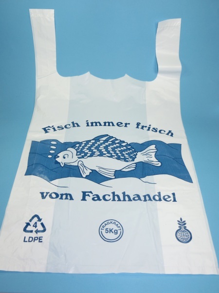 Hemdchentragetaschen "Fisch" extrastark 28x14x48cm 1000St