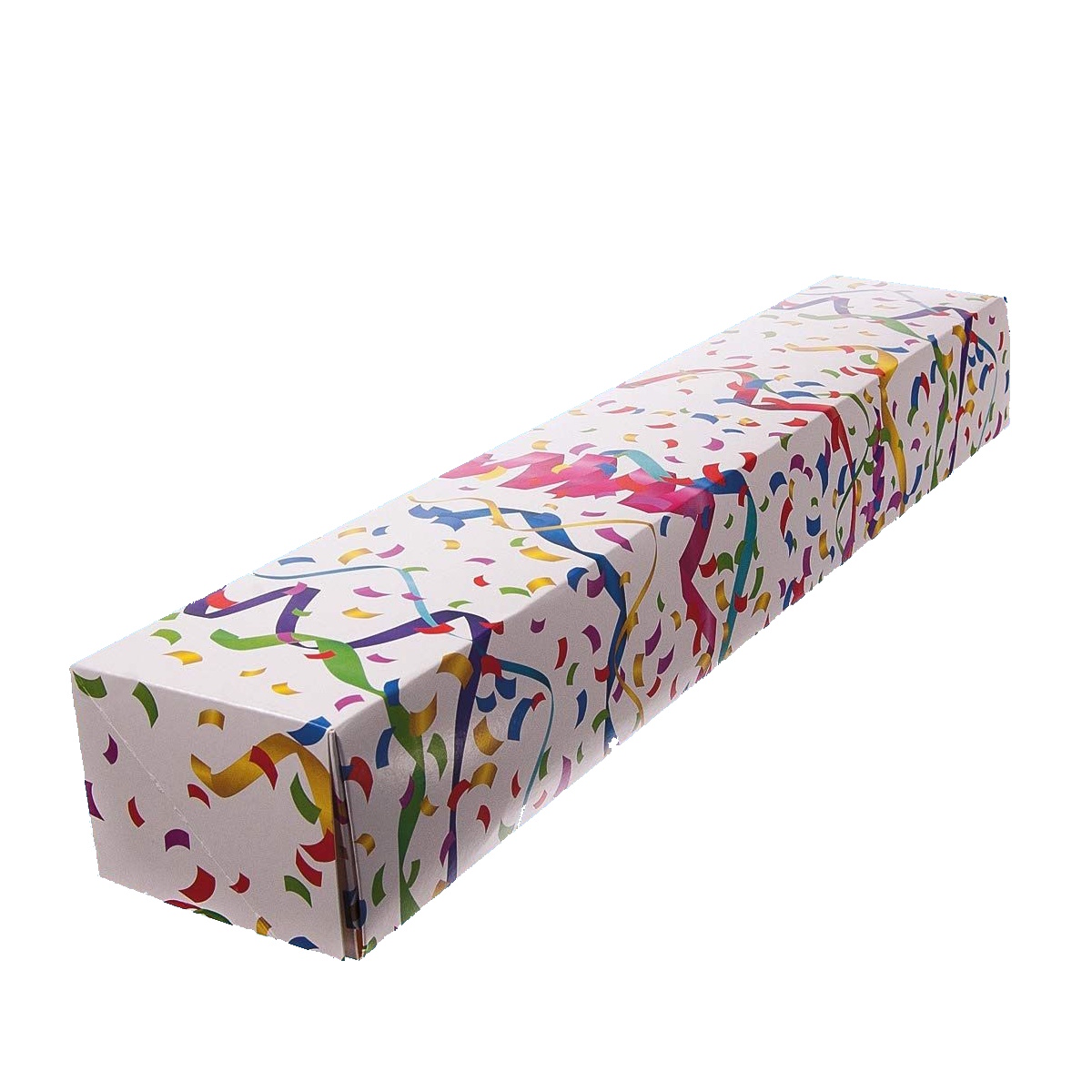 Transportkarton für Berliner / Krapfen / Pfannkuchen "Konfetti" 60x11x8cm 60St