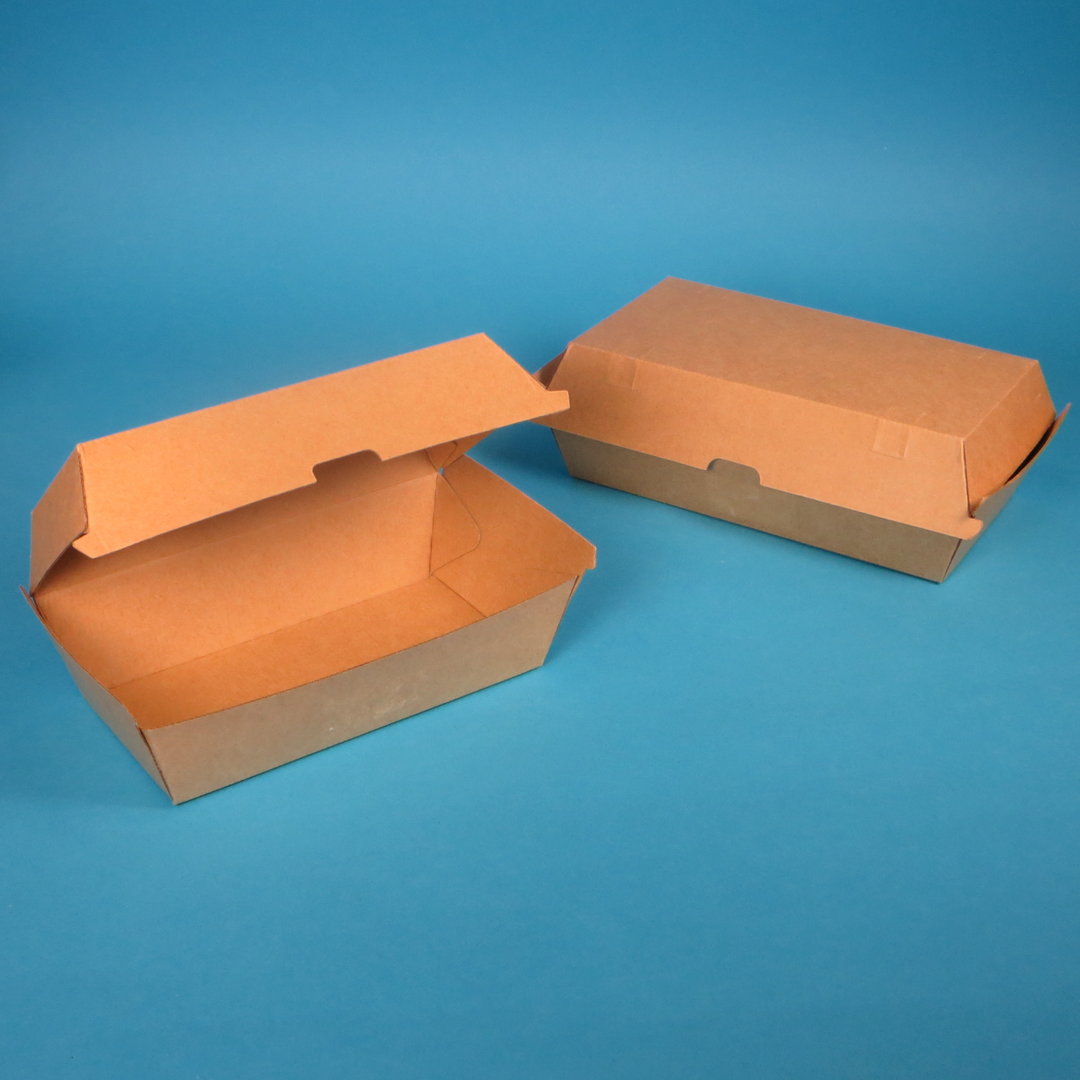 Bio Snackbox Chickenbox braun Kraft 205/230x107/130x78mm 200St