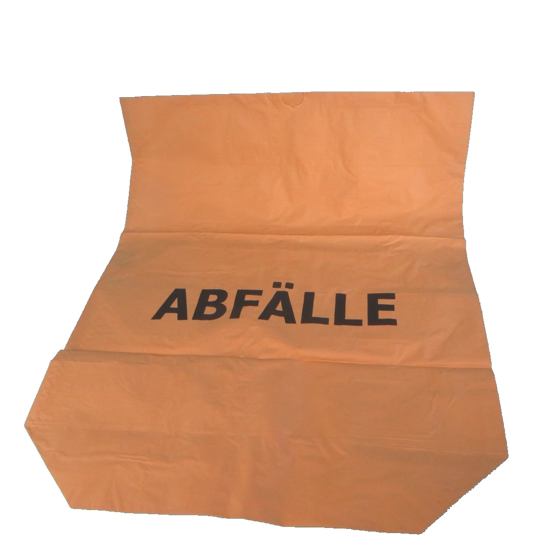 Papier Müllsäcke braun "Abfälle" nassfest 120l 700x950mm 2-lagig 25St.