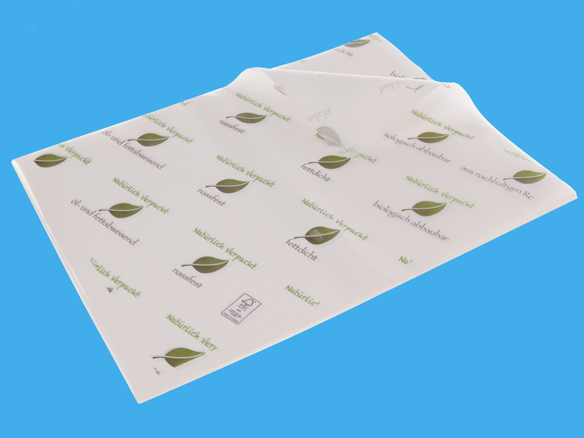12,5kg Bio Einschlagpapier Metzgerpapier Frischhaltepapier fettdicht 1/8 25x37cm 