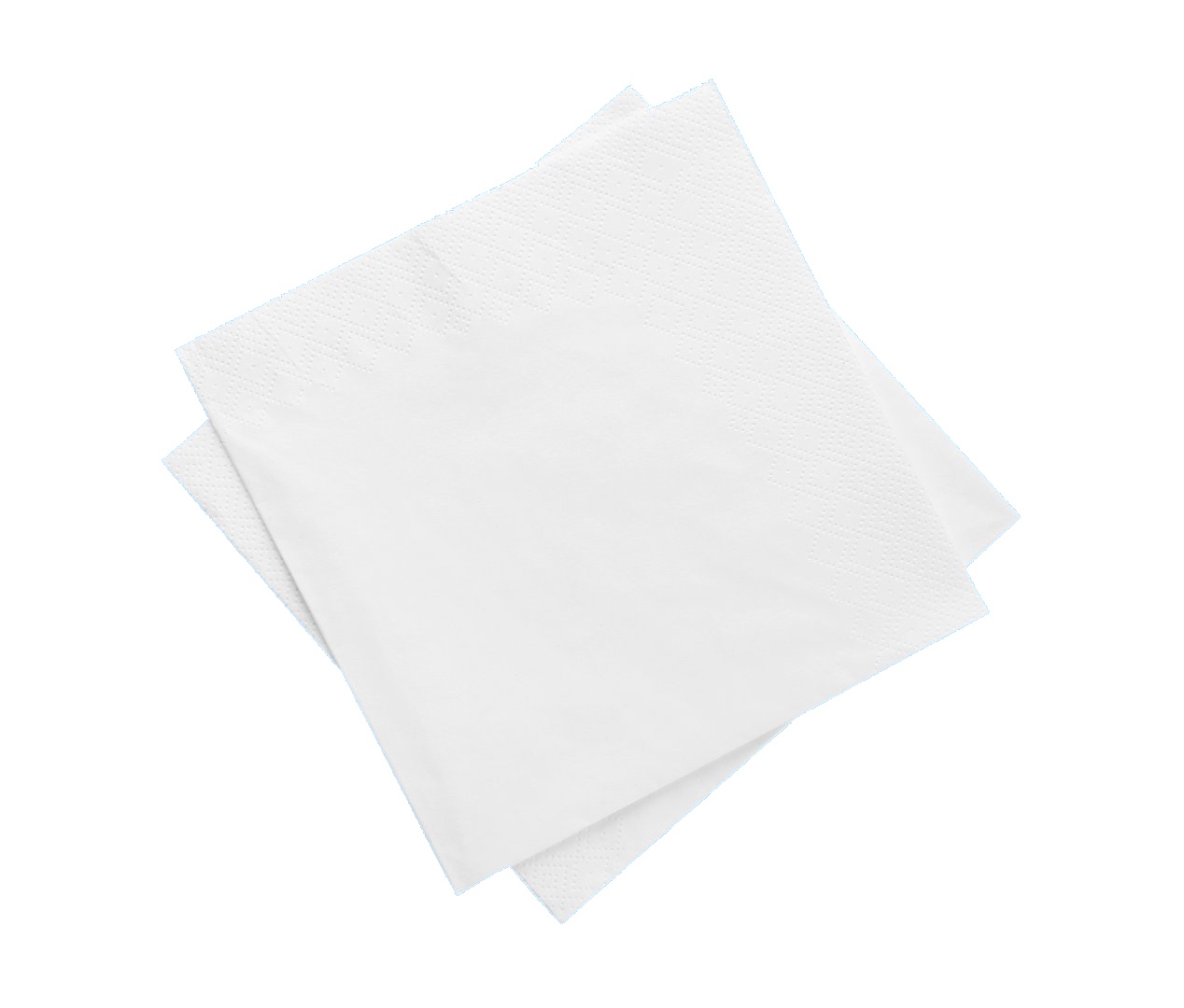 Cocktail Servietten weiß Tissue 24x24cm 1/4 2-lagig 2000St