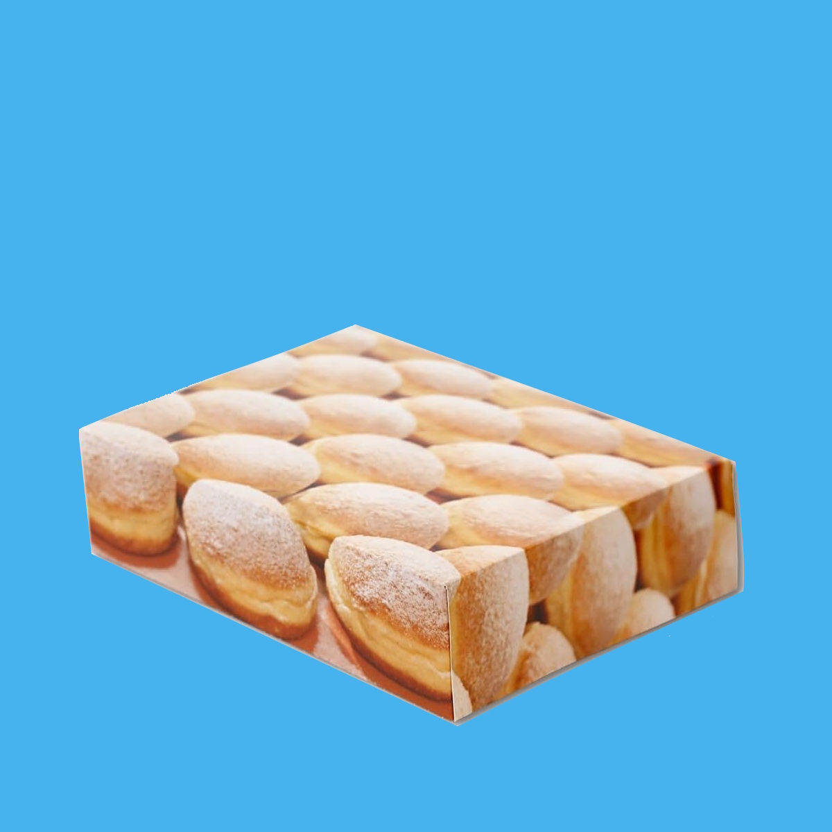 Transportkarton für Berliner / Krapfen / Pfannkuchen 31x22x8cm 150St