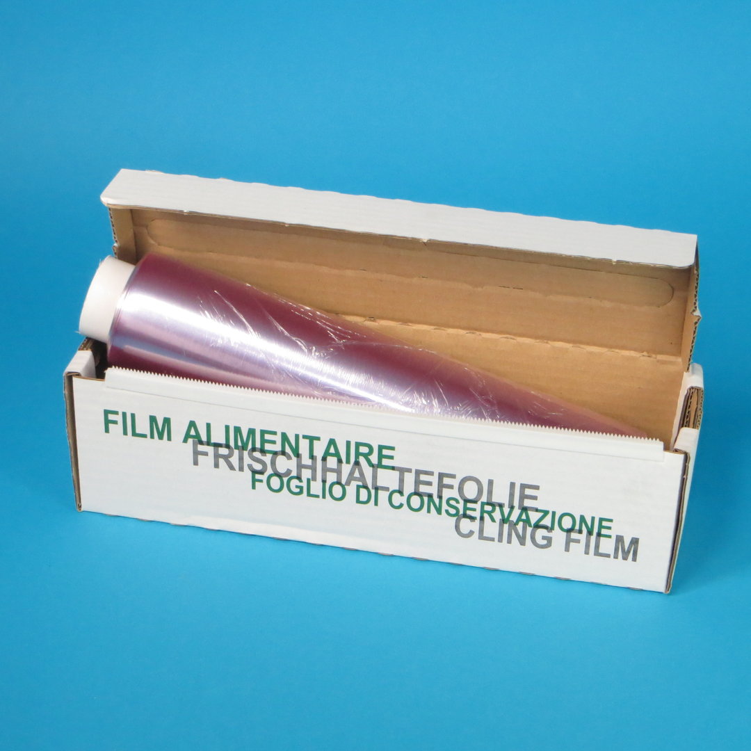 Frischhaltefolie PVC 45cm 300m in Spenderbox 6St