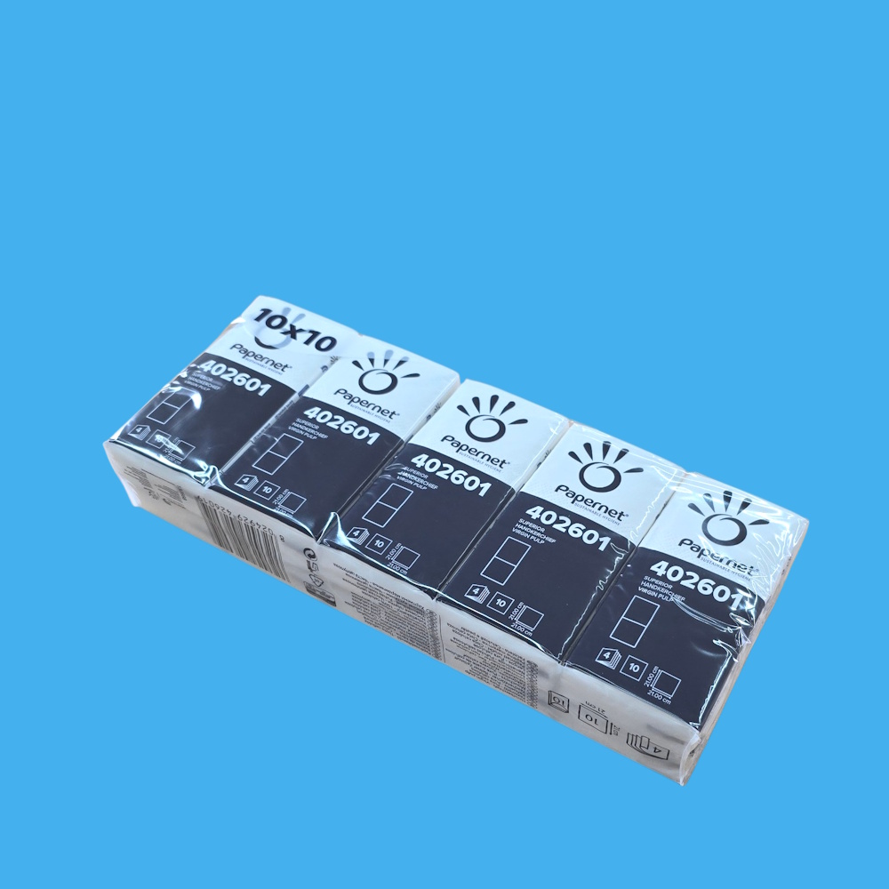 Taschentücher hochweiß Tissue/Zellstoff 4-lagig 21x21cm 2400St (24x10x10)