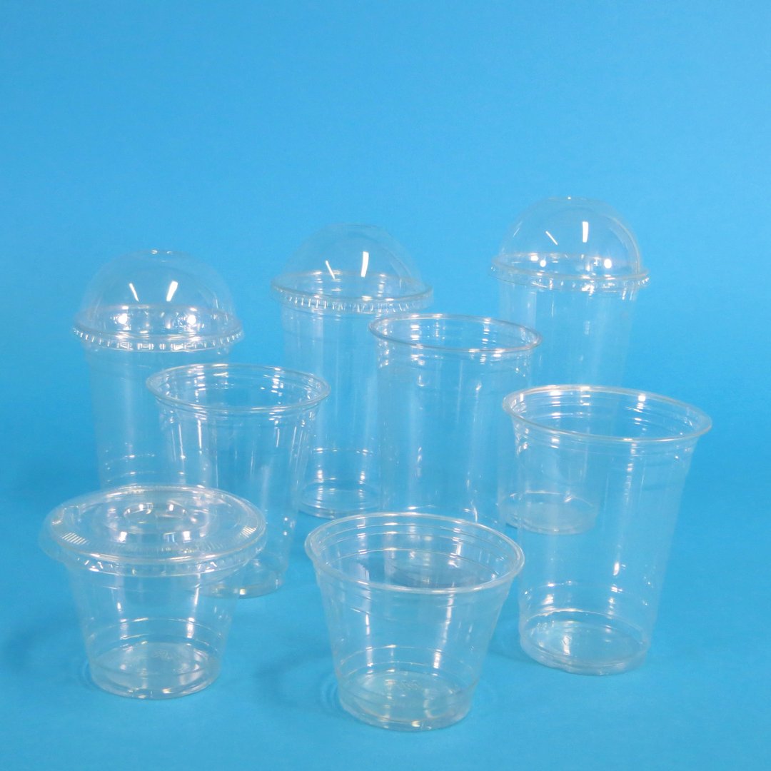 Clear Cups "Gourmet" Premium rPET recycelbar versch. Größen & Deckel 1000St.