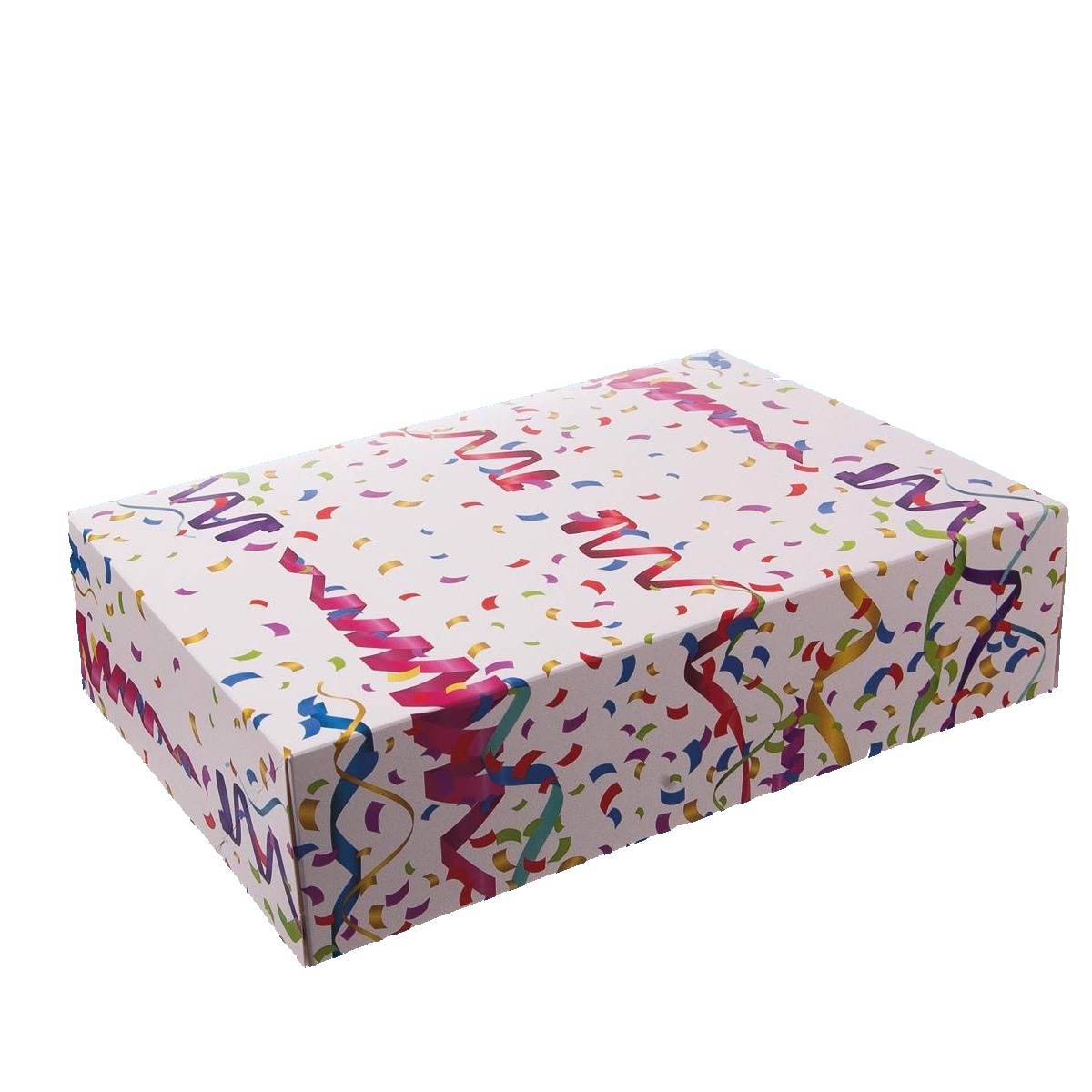 Transportkartons für Berliner / Krapfen / Pfannkuchen "Konfetti" 31x22x8cm 150St