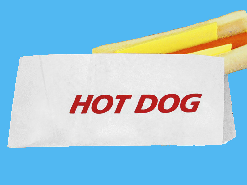 Hot Dog Beutel 9x21cm Perga fettdicht mit Neutraldruck 2.000St