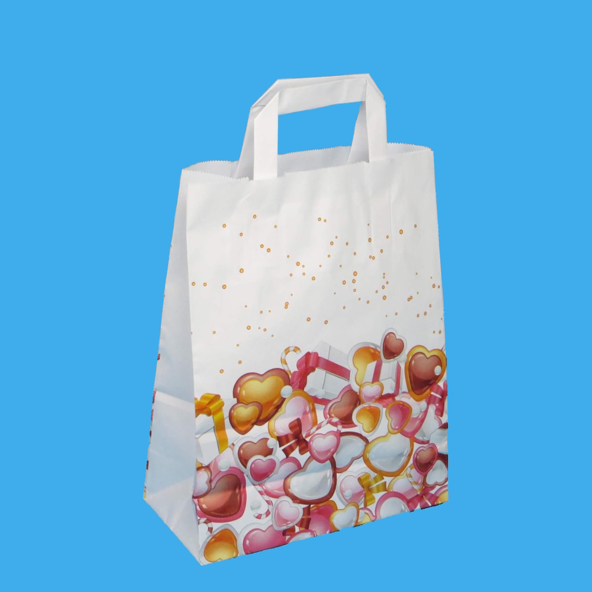 Papiertragetaschen Weihnachten "Sweety" 22+10x28cm 70g/m² 250St