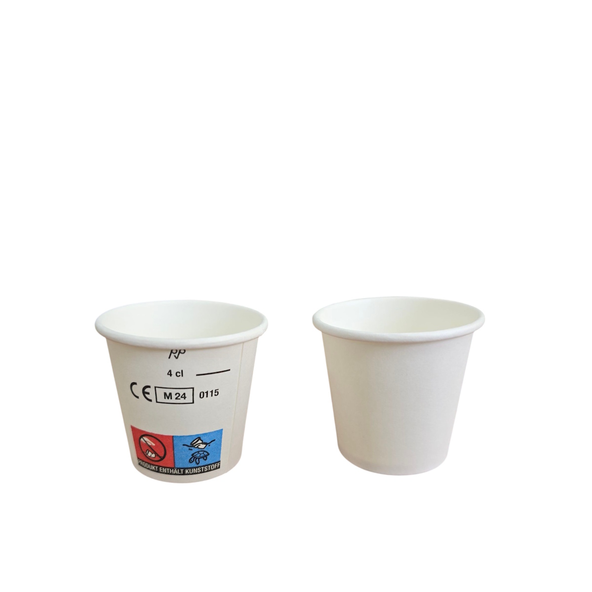 Schnapsbecher Shot Cup 4cl mit Eichstrich Papier/PE 1000St.
