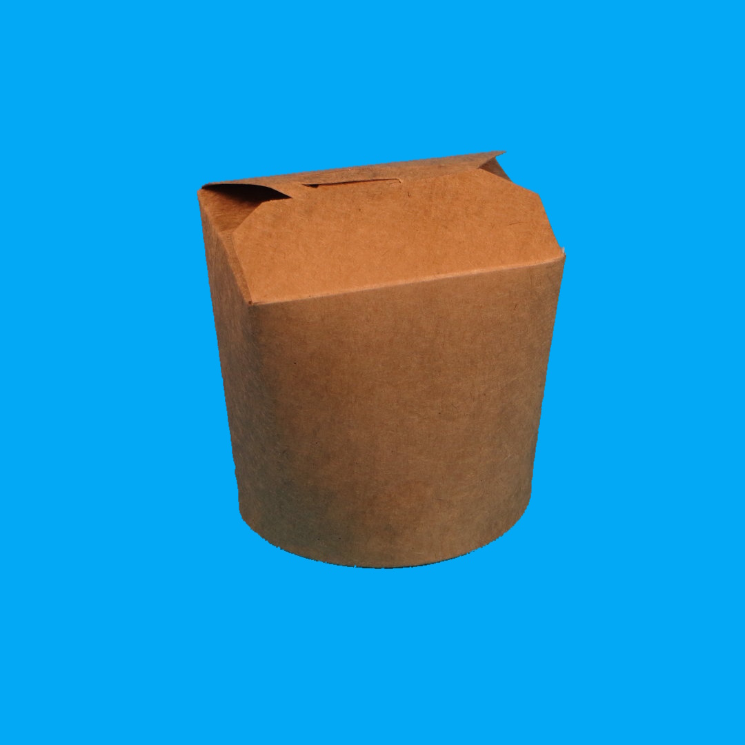 Bio Foodboxen rund braun Papier+Bio Barriere 500St. versch. Größen