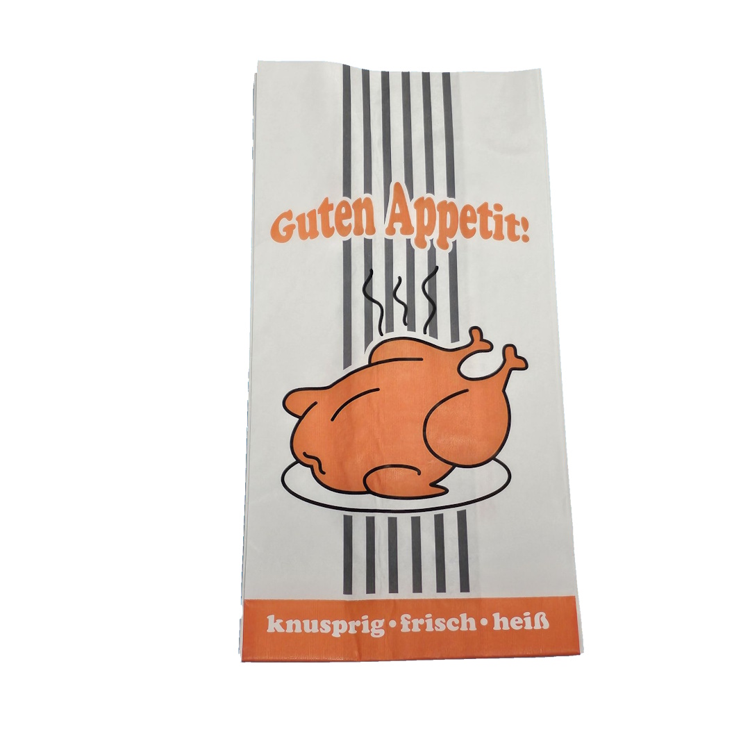 Warmhalte Hähnchenbeutel "Guten Appetit" 2-lagig  Papier+PE  1/1 500St