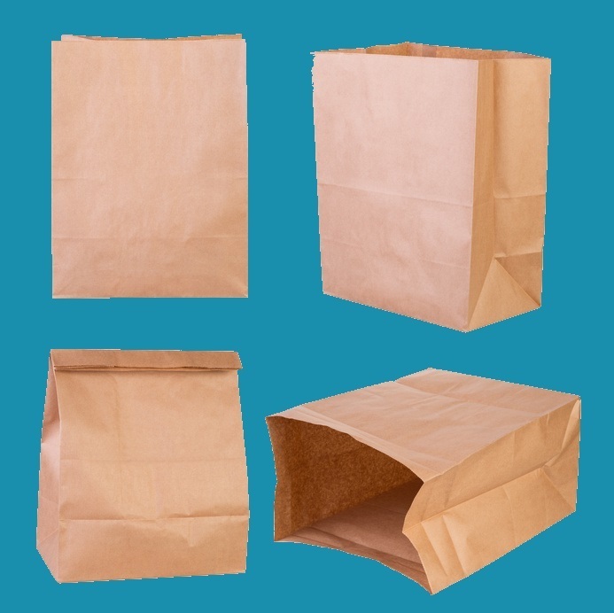 Blockbodenbeutel Lunchtüte braun ohne Henkel 18+13x30cm 500St