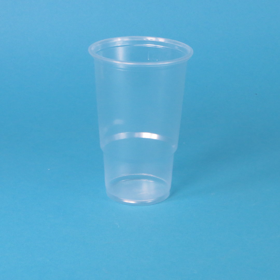 Trinkbecher mit Schaumrand 0,5l transparent/klar PP recycelbar 800st