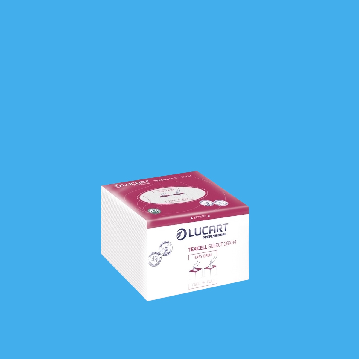 Airlaid Allzwecktücher weiß Premium 29x34cm 65g/m² 32 Spenderpoly á 40St