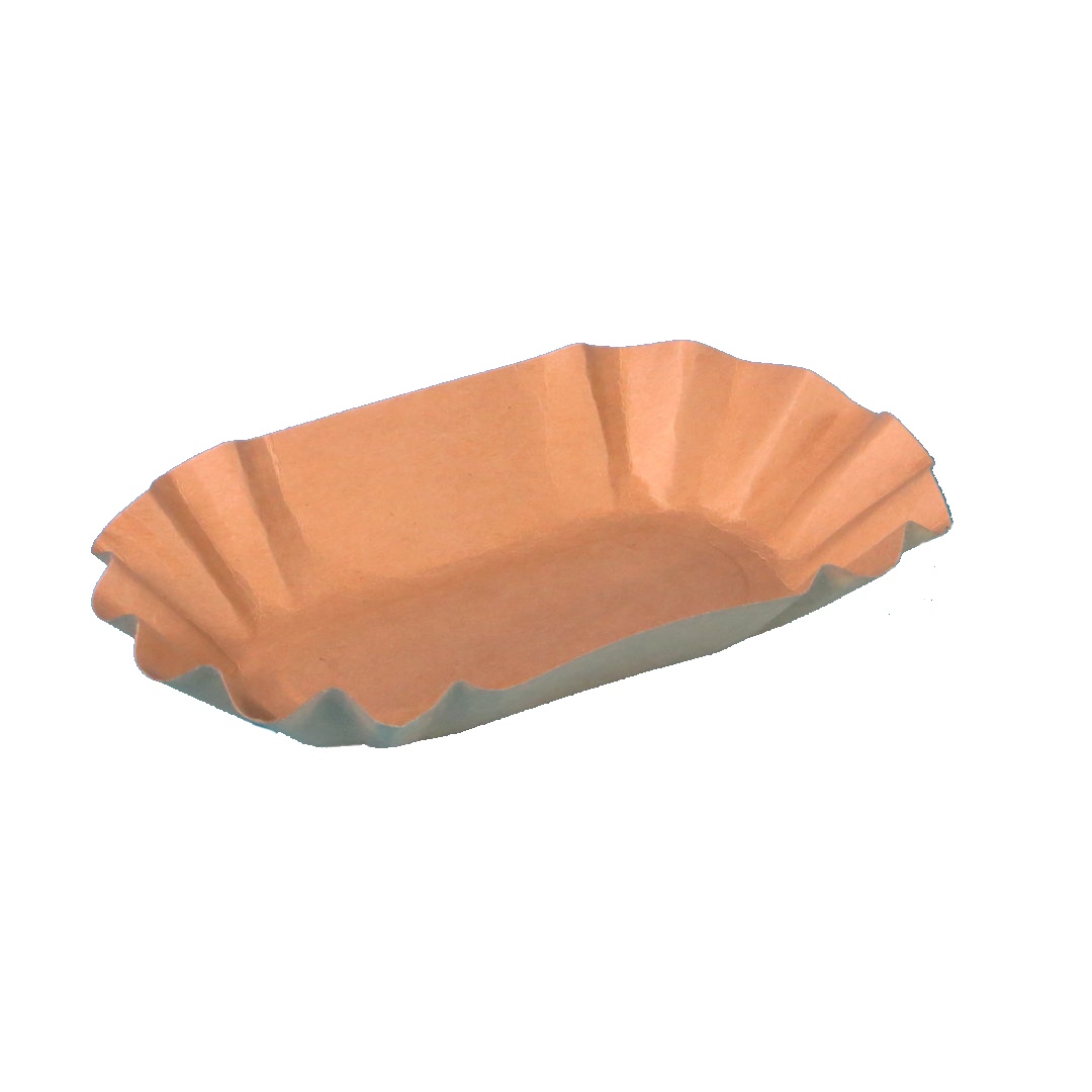 Pappschalen Bio braun fettdicht Bio 0B 10,5x17,5x3cm 2000St