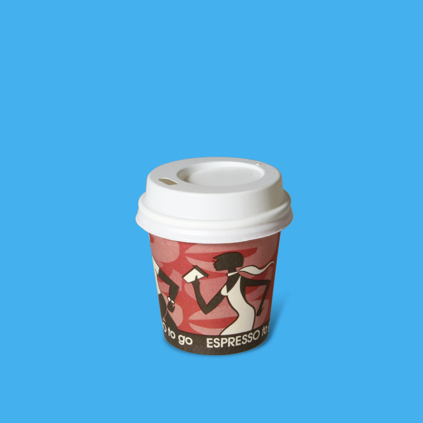 Deckel PS weiß für Espresso to go Becher Ø62mm 4oz/100ml 1000St.