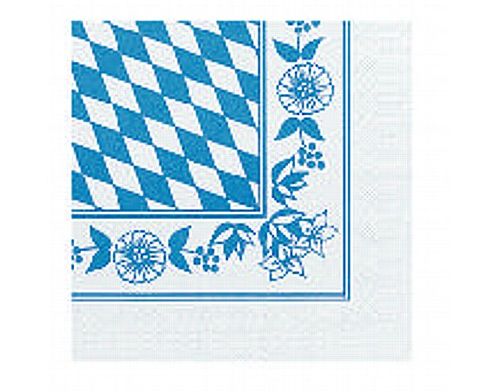 Serviette "Bayrische Raute" 33x33cm 3lg 1000St