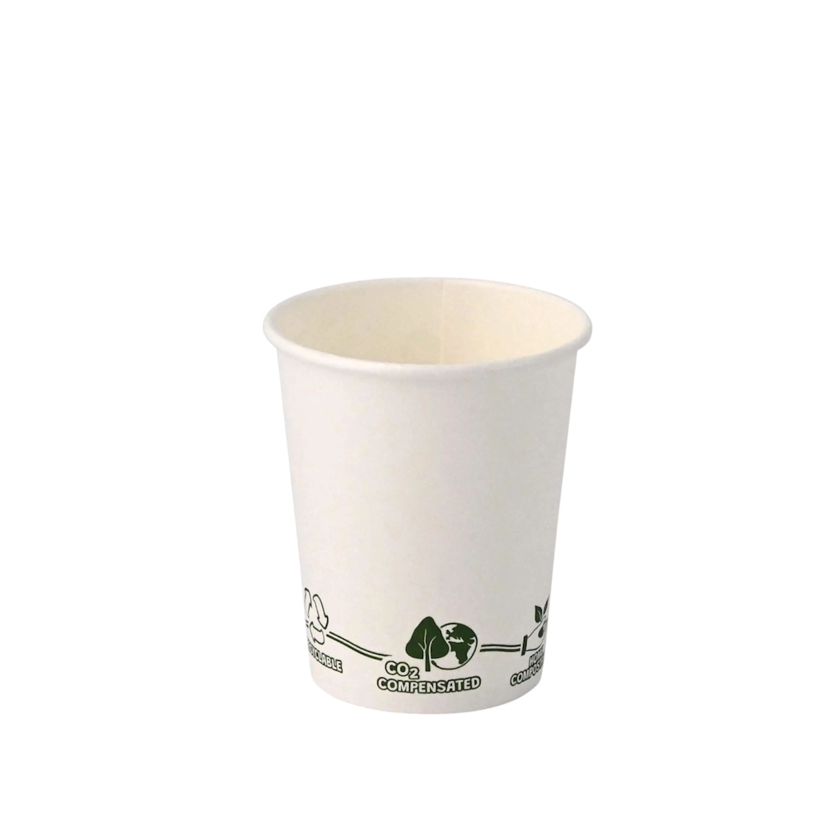 Bio Coffee to go Becher weiß Bio Icon versch Größen 1000St