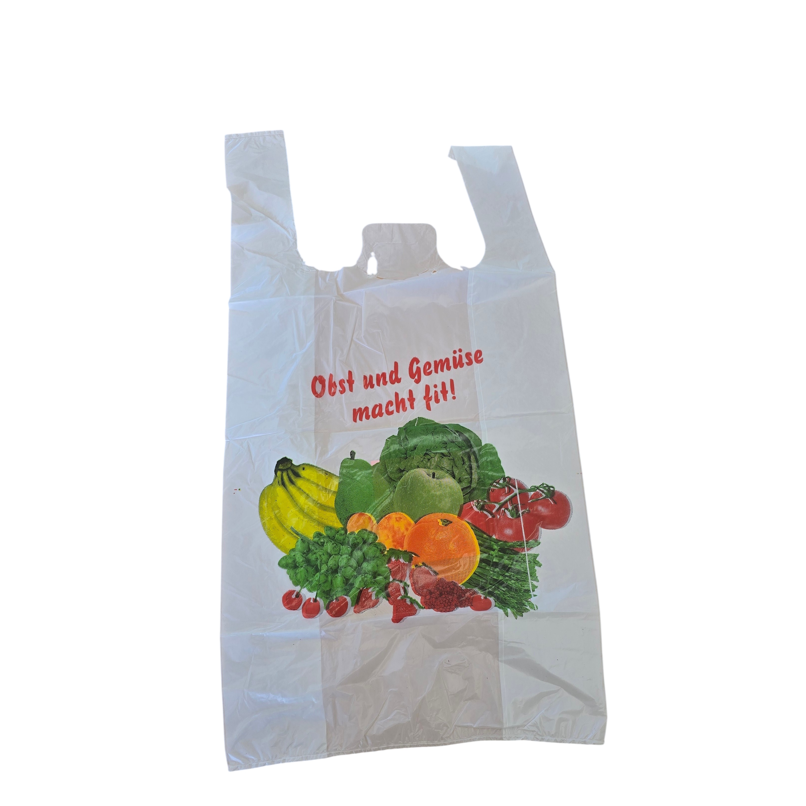 Hemdchentragetaschen 26+14x50cm "Obst & Gemüse" 14my 2000St