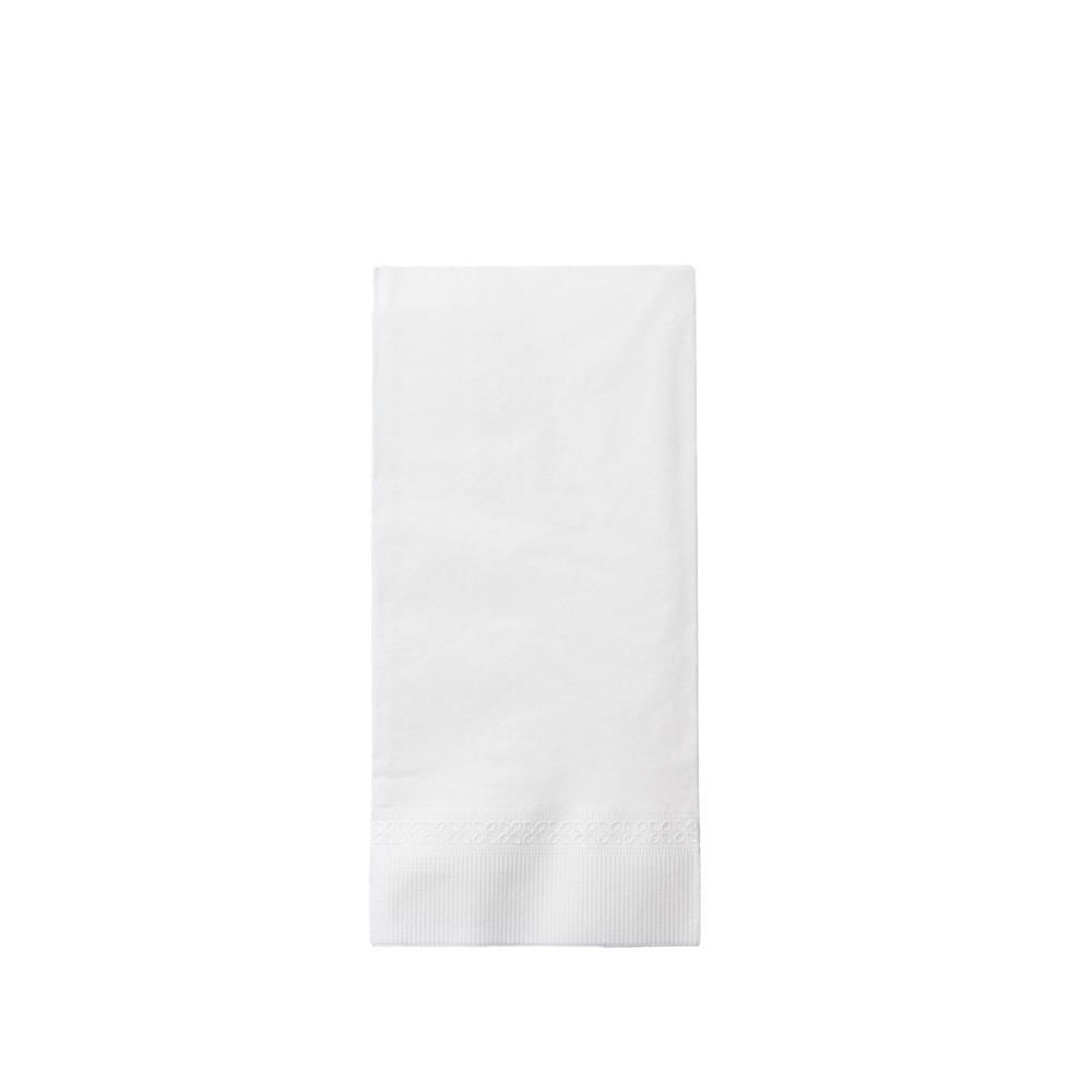 Prägeservietten weiß 1lg 33x33cm 1/8 Falz Zellstoff 5000St