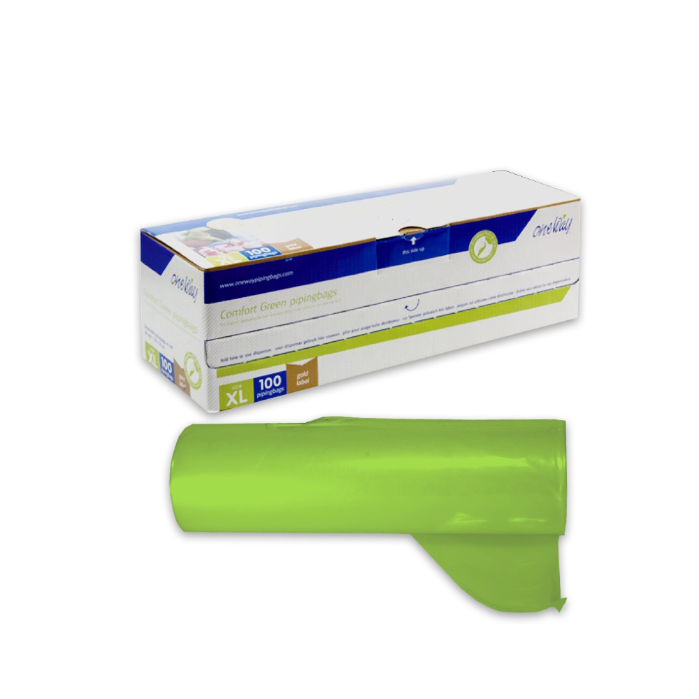 Einweg Spritzbeutel 55x28cm im Spender Premium 6-lagig LDPE 80my 100St