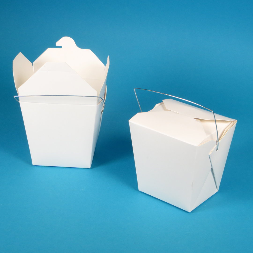 Foldpak Foodbox mit Henkel weiß 26oz 750ml 500St