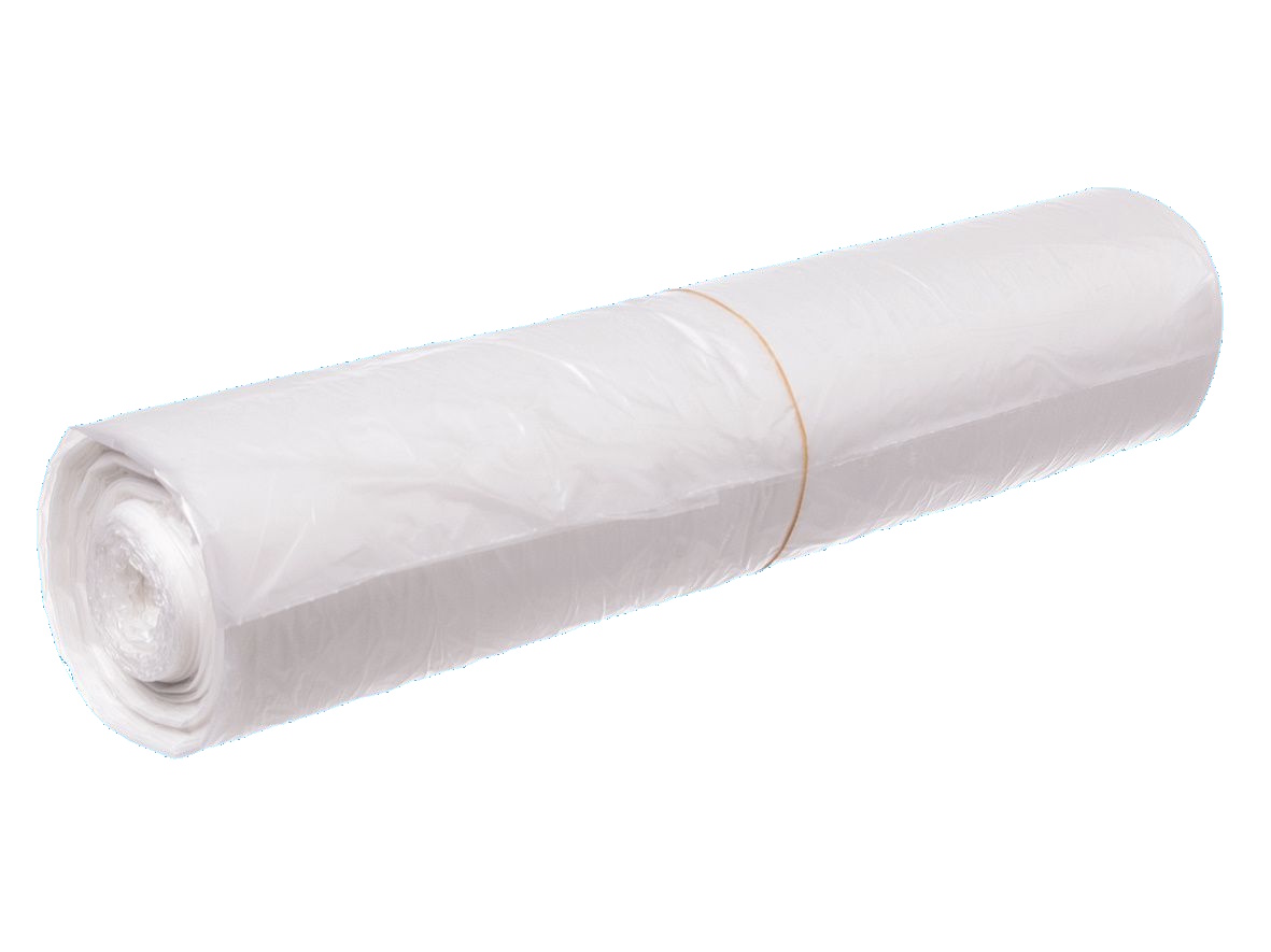 Kunststoffsäcke 180l transparent T40 LDPE 500x450x1350mm auf Rolle 150 Stück