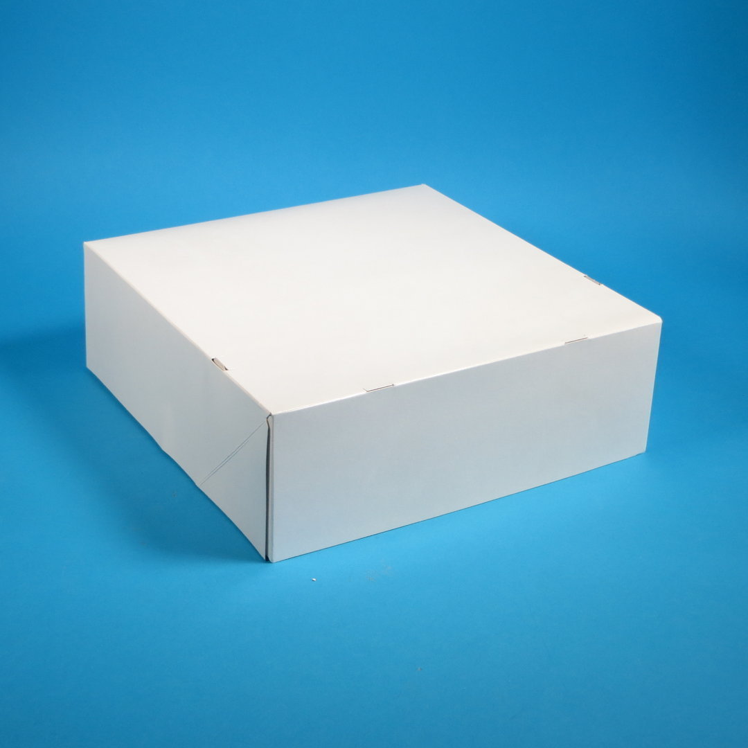 Tortenkarton Cakebox 1-teilig weiß 22x22x10cm 100St