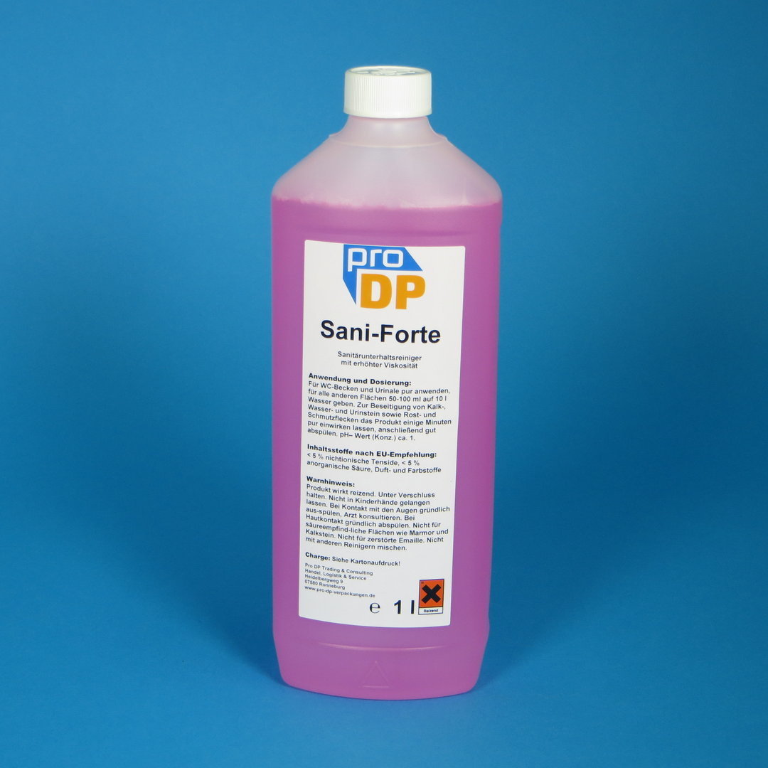 Pro DP Sani Forte Sanitärreiniger 13x 1l Flasche