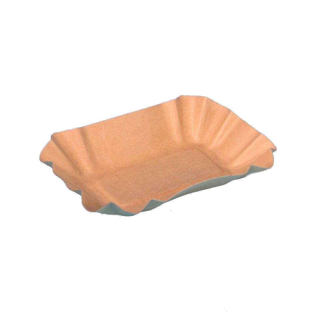 Pappschalen Bio51 braun Frischfaser fettdicht 9x14x3cm 2000St