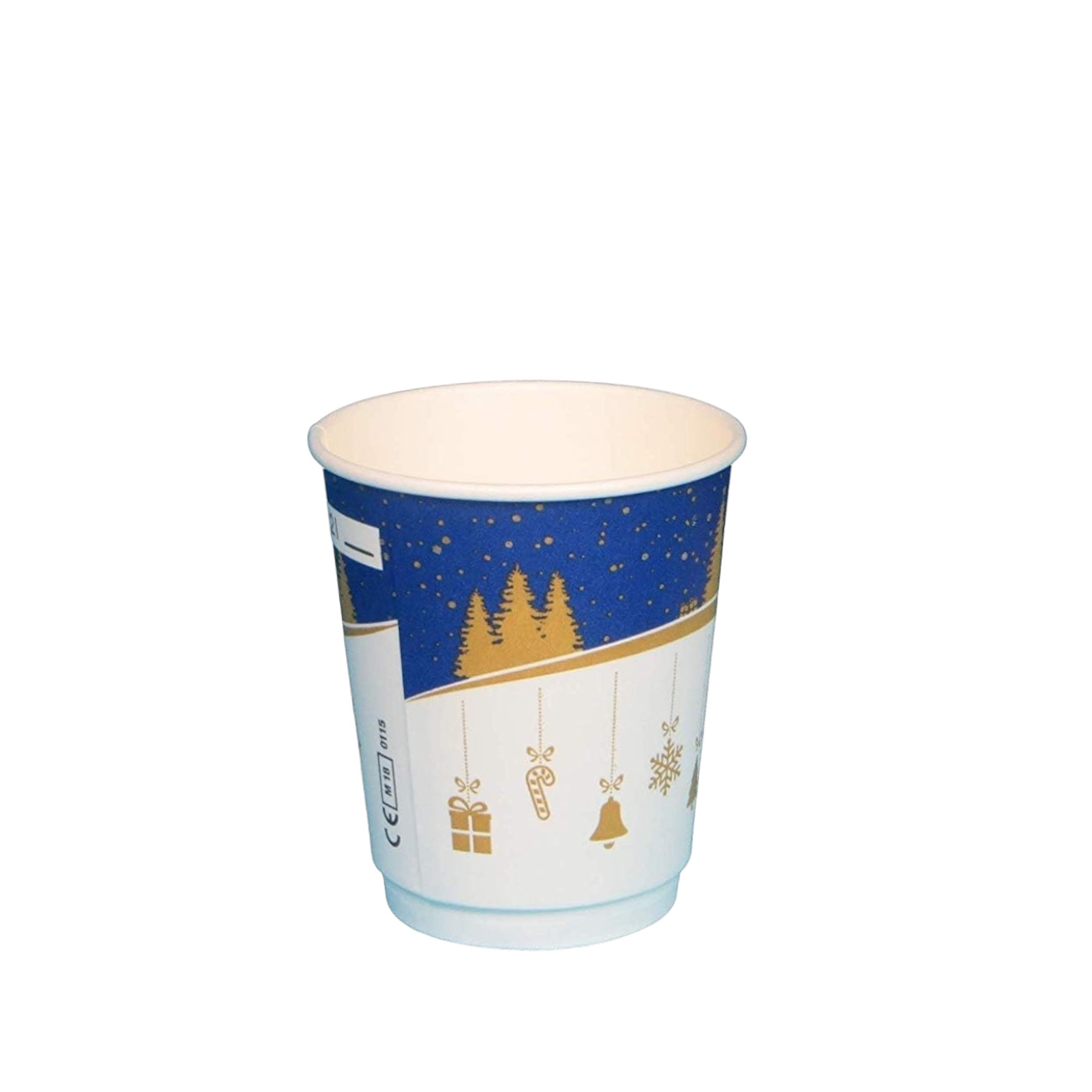Bio Glühweinbecher "Winterlandschaft" Premium Doppelwand mit Bio Barriere 200ml/0,2l Eichstrich 840St