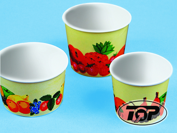 Eisbecher Pappe 580ml XXL Motiv Früchte 1000St