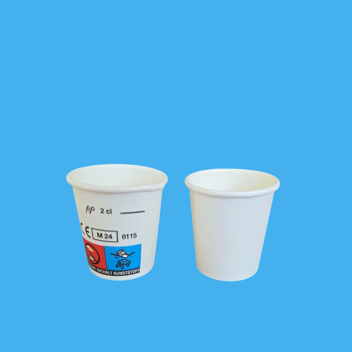 Schnapsbecher Shot Cup 2cl mit Eichstrich Papier/PE 1000St. 
