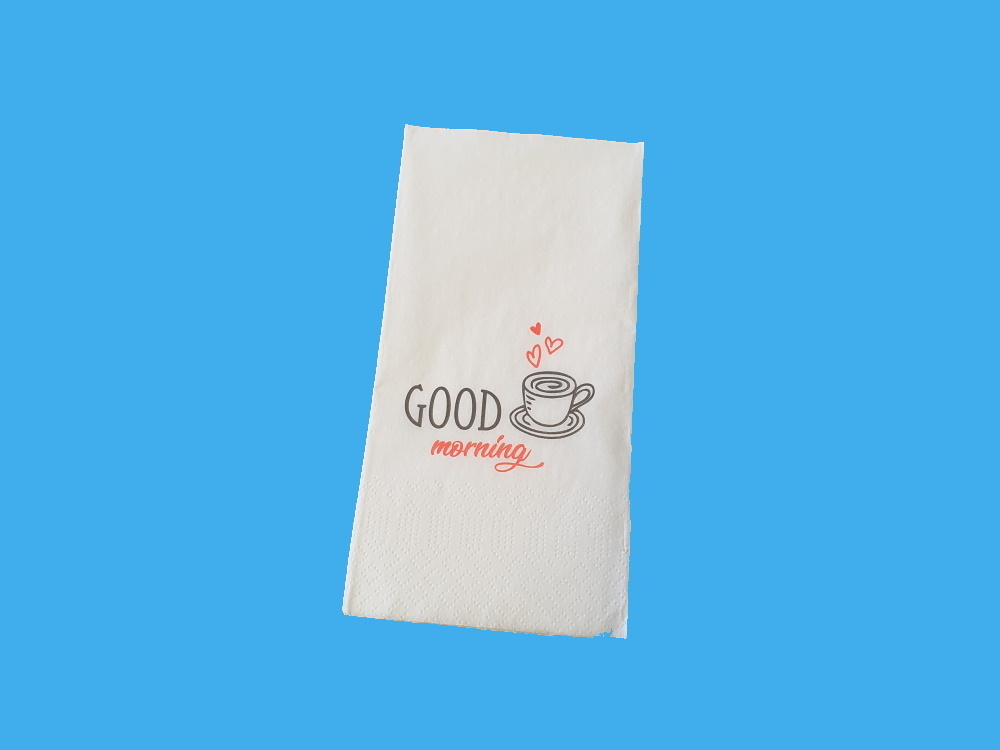 Servietten mit Frühstücksmotiv "Good Morning" Tissue 33x33cm 2lg 1/8 Falz 2000St