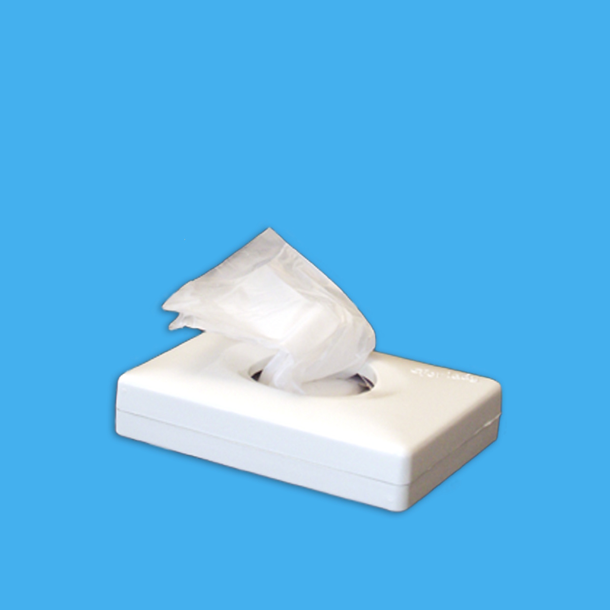 Hygienebeutel HDPE weiß 8+6x25cm in Nachfüll/Spenderbox 1500 (50x30) im Karton