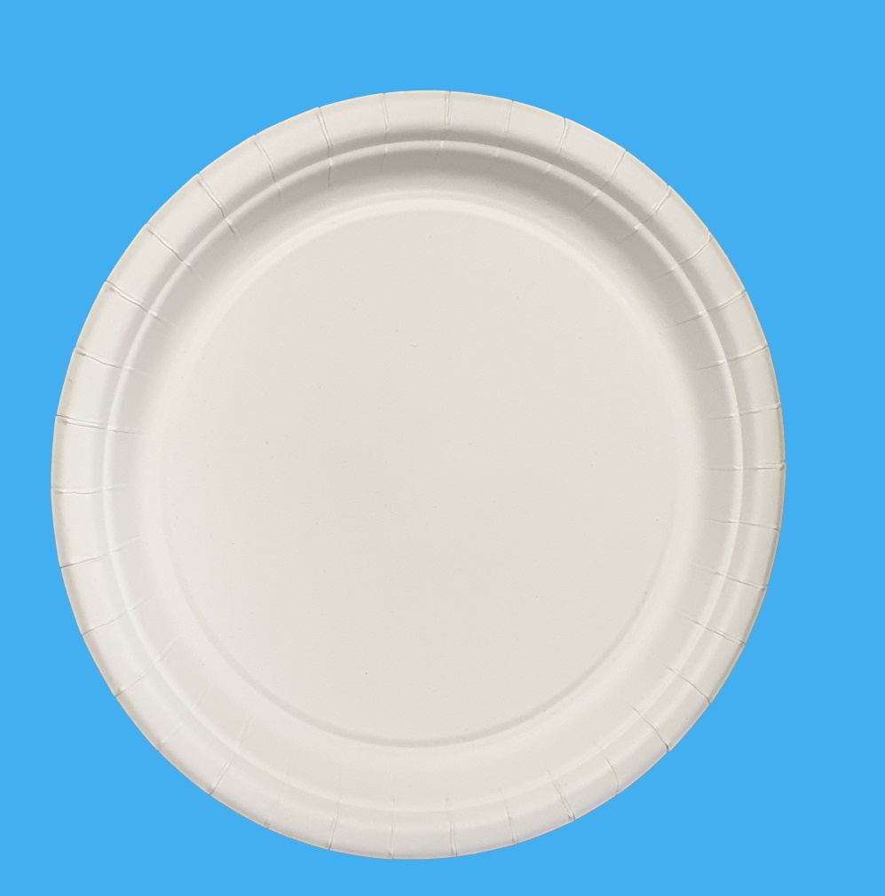 Grillteller Papier extra fettdicht rund Ø26cm weiß Frischfaser mit Fettbarriere 500St
