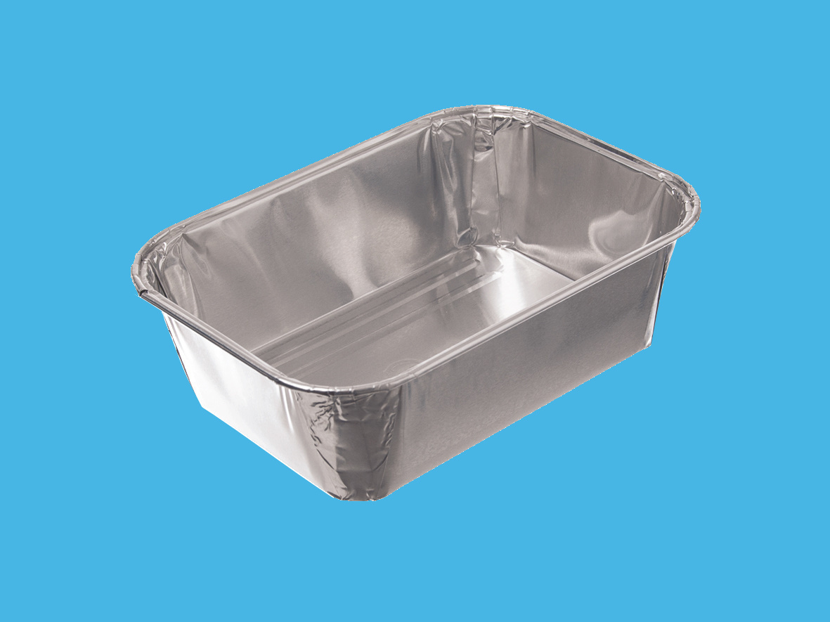 Mini Leberkäse Backschalen Alu 149x109x44mm 1000St